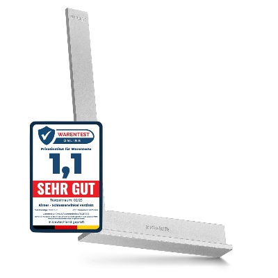Escuadra profesional Kirner de 250 mm en acero inoxidable