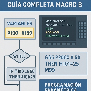 👉 Programación paramétrica en Fanuc: guía completa Macro B