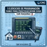 Ejercicios de programación Fanuc en simulador CNC desde ordenador